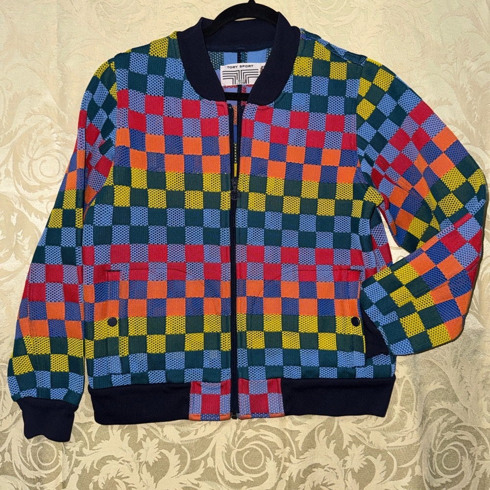 Tory Sport Multicolor Patchwork Jacket - image 1